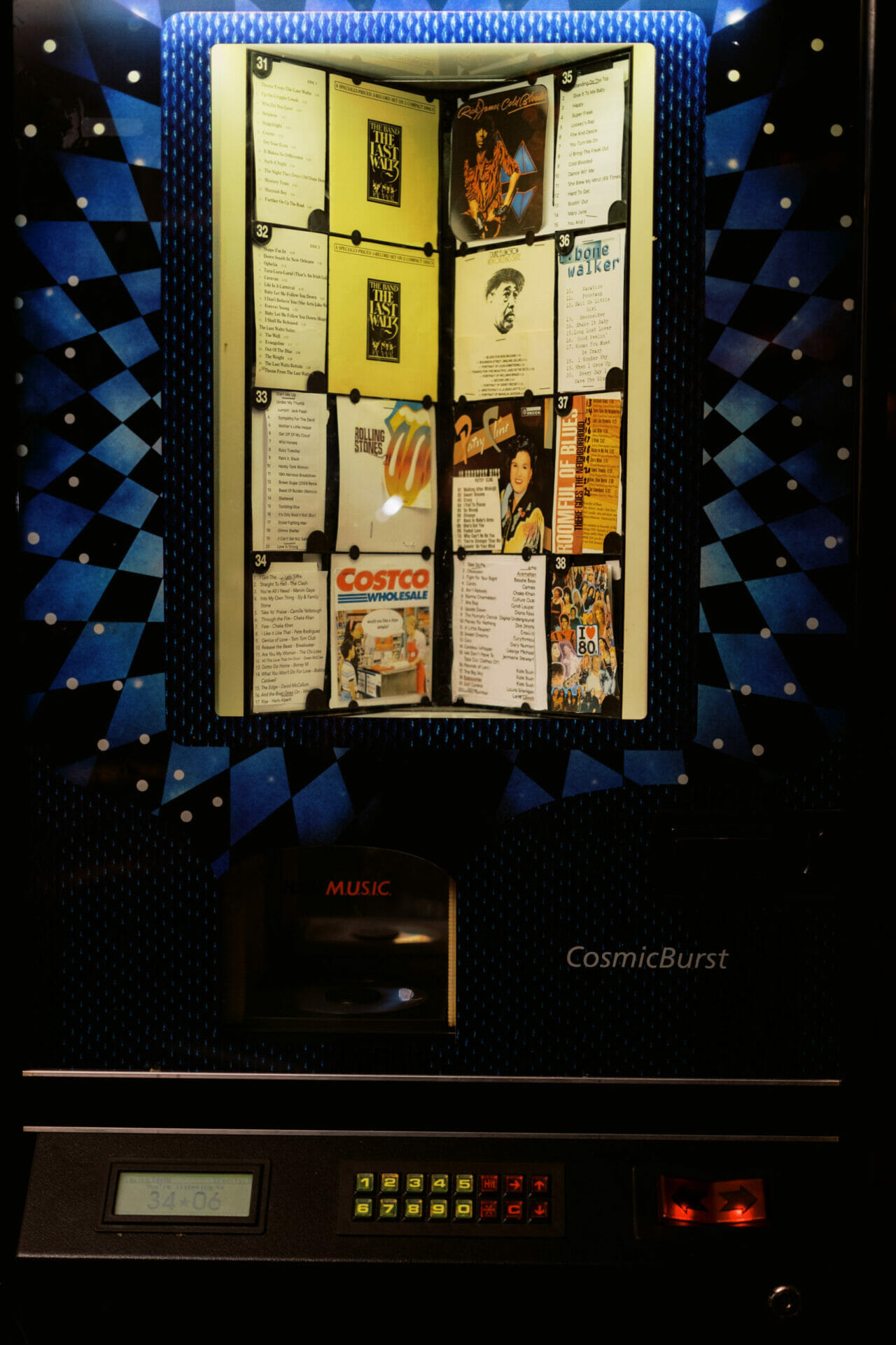 The legendary jukebox at Le Mardi Gras in Pittsburgh, PA